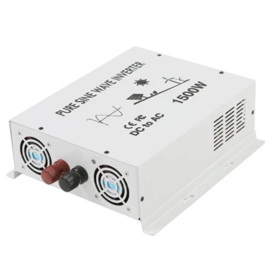 1500W 24V to 120V DC AC Power Inverter Off Grid Pure Sine Wave Inverter Solar - Image 1 of 4