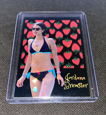 Jordana Brewster Rare Sexy Strawberry Refractor Holographic Trading Card custom