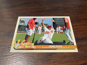 (6) Juan Soto 2020 Topps Opening Day Spring Has Sprung Insert Card #SHS-19 Lot