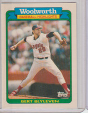 1990 Topps Woolworth Baseball Highlights #7 Bert Blyleven California Angels