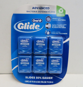 6-Pack Oral-B Glide Advanced Multi-Protection Floss, Mint, 48.1 yd (44 m) Each