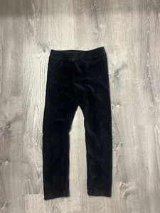 Girl's Crewcuts Black Ribbed Leggings- Size 5- Pre-owned - Picture 1 of 3