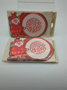 Hallmark Vintage Clown Birthday Party Invitations "Birthday Party" 16ct - Picture 1 of 8