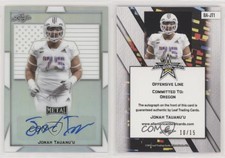 2019 Leaf Metal US Army All-American Bowl Flag /15 Jonah Tauanu'u #BA-JT1 Auto