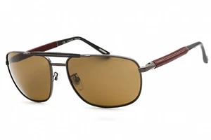 Chopard SCHF81 568P Shiny Bakelite / Brown Lens Mens Sunglasses Authentic 62mm - Picture 1 of 3