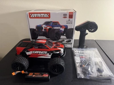 Arrma Granite Grom MEGA 4WD 380 Brushed 1/18 Monster Truck RTR - Red (ARA2102T2) - Image 1 of 4