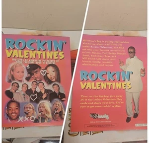 Nuovo RARO 1999 Kids Rockin Valentine's Cards libro Puff Daddy Hanson Backstreet - Foto 1 di 12