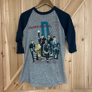 Vintage 1984 Duran Duran Concert Shirt Authentic Vintage Band Shirt Navy Blue - Picture 1 of 10
