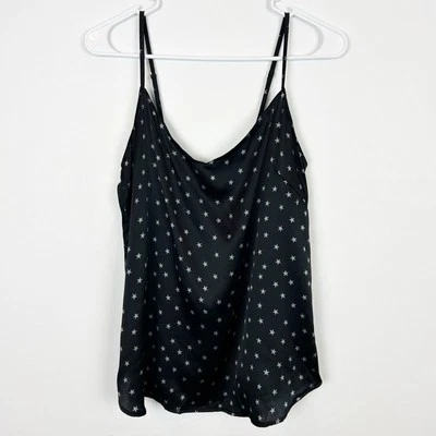 Stella McCartney Silk Betty Twinkling Pijama Camisola Negro Talla Mediana Foto 1 de 4