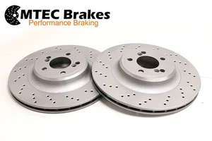 FOR BMW F87 M2 F80 M3 F82 F83 M4 2 REAR BRAKE DISCS SILVER COATED 34212284811/12 - Picture 1 of 7