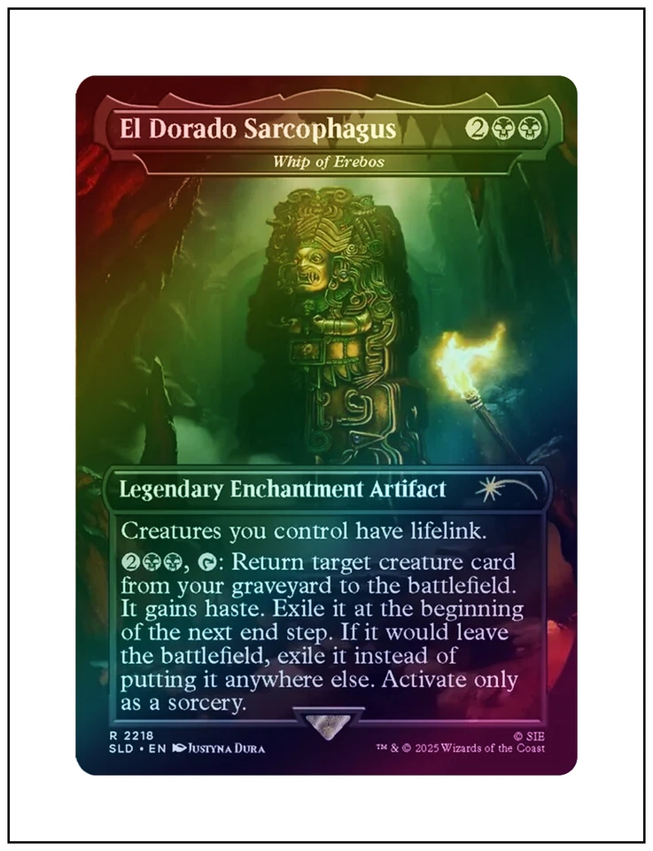 1x El Dorado Sarcophagus - Whip of Erebos, Foil, Uncharted Secret Lair, MTG NM - Image 1 of 1