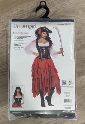 Costume Dreamgirl Cosplay Dress Up POTC Jack Sparrow Women's M Zip Up Modest - Image 1 of 4