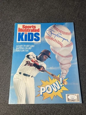 Tony Gwynn Autograph sports illustrated for kids April  1989 JSA Authentication - Image 1 of 4
