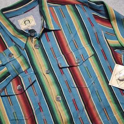 Camisa Scully Serape Punto Más Lejano 100% Algodón Franela Gruesa Pesada L/S Para Hombres XXL  Foto 1 de 4