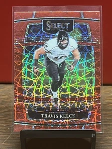 2022 Panini Select Draft Picks - Concourse Travis Kelce #30 Red Lazer Prizm - Picture 1 of 2