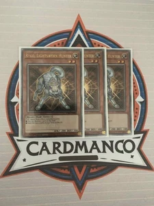 3x Playset YuGiOh Ryko Lightsworn Hunter RA02-EN003 Quarter Century Rare EU QCR - Picture 1 of 1