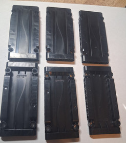 L Lego Lot 6 Black Technic Panel 5 x 11 x 1 64782 42066 42069 70165 42056 42175
