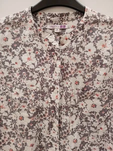 Liberty London x Uniqlo Medium Linen & Cotton Button Front Tunic Dress Tie Cord - Picture 1 of 23