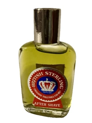 Mini salpicaduras para después del afeitado vintage BRITISH STERLING de Textron 0,5 oz/15 ml para hombre Foto 1 de 4