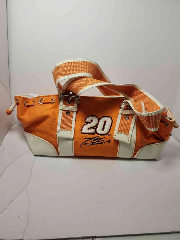 Cartera de viaje vintage NASCAR Tony Stewart #20 naranja bolso carreras Foto 1 de 4