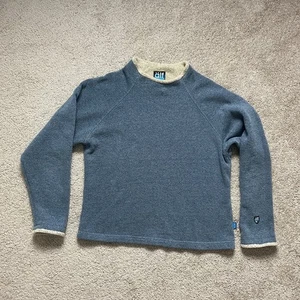 Vintage ALF Clothing KUHL Sweater Fleece Blue Pullover Sweater Size Medium - Picture 1 of 4