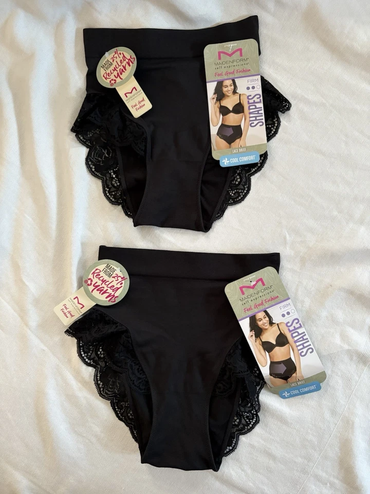 Small - Maidenform SelfExpressions Womens FeelGoodFashion Briefs with Lace