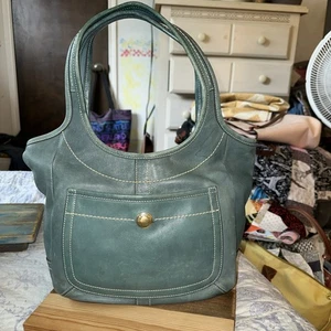 Bolso de cuero Coach Legacy Ergo #10743 de colección edición 65 aniversario azul (AA1) - Imagen 1 de 9