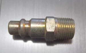 Raccordo tubo aria nipplo NPTF maschio spina 3/8" TOMCO T43 attacco rapido - Foto 1 di 1