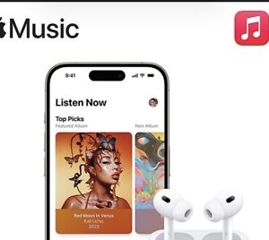 Apple Music Subscription (3 month trial) New and Existing users