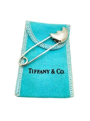 Prendedor o broche de seguridad vintage de plata esterlina para pañales lunares Tiffany & Co. - bolsa Foto 1 de 4