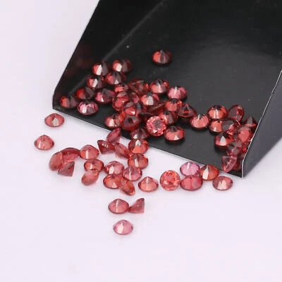 10.35 Ct. Round Cut Natural Rhodochrosite Garnet Loose Gemstones 68 Pcs Lot 3 mm - Image 1 of 4