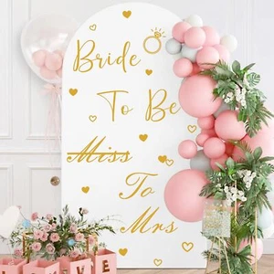 Bridal Shower Party Decal Bride to Be Sign for Backdrop Miss to Mrs Decor for... - Picture 1 of 9