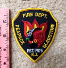 PEAPACK / GLADSTONE, New Jersey, Fire Department Shoulder Patch : firefighting