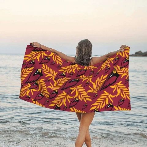 Arizona Cardinals Fans Travel Towel Beach Holiday Quick Dry Towel 31.5"x63" Cover