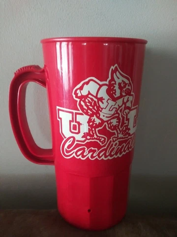 1980's Louisville Cardinals "Official Training Mug" 1 Liter Plastic Mug Cover