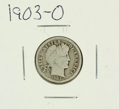 1903-O Barber Dime : Very Good  VG Cover