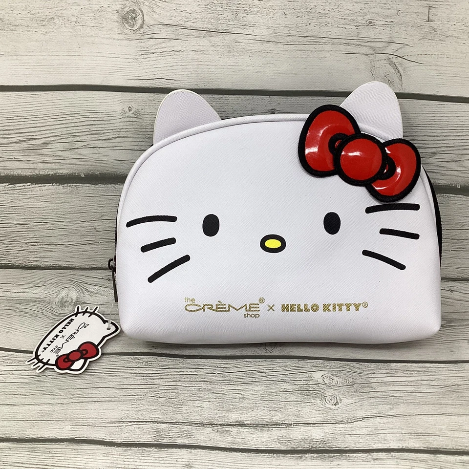 The Crème Shop x Sanrio Hello Kitty Holiday Makeup Pouch - Golden Icon