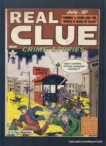 Real Clue Crime Stories V4 #5 1949 Hillman Comic Book VG - Picture 1 of 2