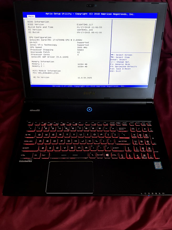 USED MSI GS60 GHOST PRO LAPTOP VERY GOOD CONDITION, ORIGINAL BOX, CHARGER - Image 1 of 4