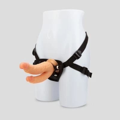 Strap-on Harness Realistic Anal G-spot DP Sex Toy Dildo Dong Double Penetration - Image 1 of 4