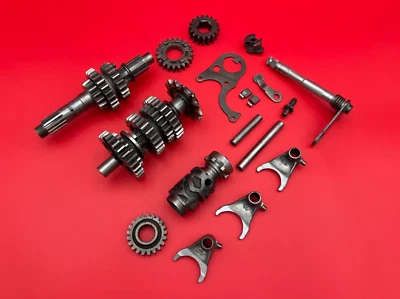 1998- 2001 HONDA CR250R CR250 TRANSMISSION GEAR CHANGE FORKS CAM DRUM SHIFTER #2 - Image 1 of 4