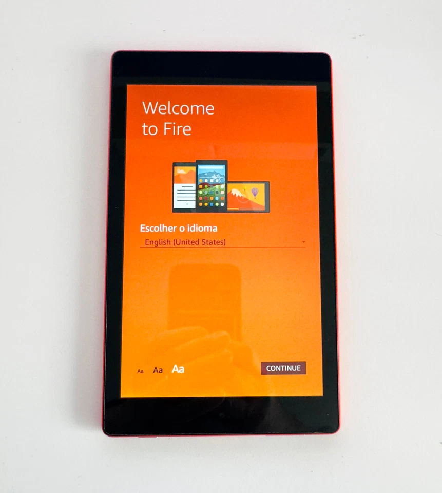 Amazon Fire HD 8 6th Generation Tablet 16GB, Wi-Fi, 8 Inch Tablet in Tangerine - Image 1 of 4