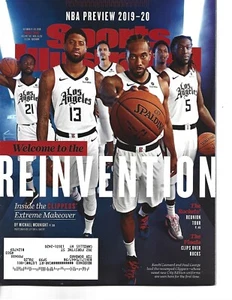 OCTOBER 2019 SPORTS ILLUSTRATED CLIPPERS KAWHI LEONARD PAUL GEORGE NBA PREVIEW - Picture 1 of 1
