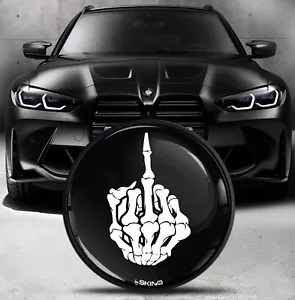 Compatible with BMW Emblem 82mm / 74mm Front Hood Rear Trunk Badge Tuning Skull - Bild 1 von 20