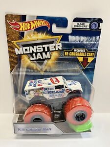 Hot Wheels Monster Jam Ice Cream Man Includes Re-crushable Car ##2
