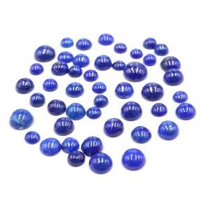 Natural Lapis Lazuli Cabochon Lot 21.05 Ct 3.5x3.5 to 7x7 mm Lapis Lazuli Stone - Picture 1 of 4