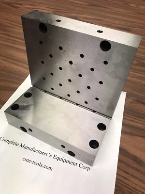 PLACA ANGULAR 6x6x4x1-1/4" tierra de precisión con orificios roscados 0.0002" #PGAP-664-Nuevo Foto 1 de 4