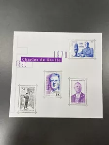 2020 Bloc " Charles de GAULLE " F 5446 NEUF ** LUXE MNH - Bild 1 von 2