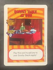 SCOOBY EXPANDABLE CARD GAME ULTRA RARE WHITE BORDER "BUFFET TABLE AT 3:00" DEMO 