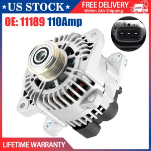 11189 110A Alternator For Kia Forte 2010 2011 2012 2013 L4 2.0L 2.4L 37300-25201 - Picture 1 of 10